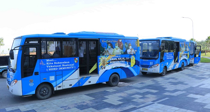 Minggu Depan Bus Vaksinasi Covid-19 Keliling Kembali Layani Warga Pekanbaru