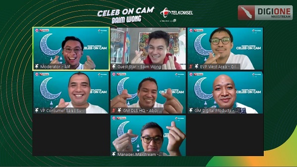 Baim Wong Berbagi Ilmu Jadi Content Creator di Telkomsel Celeb on Cam