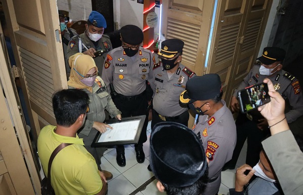 Operasi Yustisi Ramadhan, Polres Kuansing dan Satpol PP Peringatkan  Sejumlah Tempat Hiburan