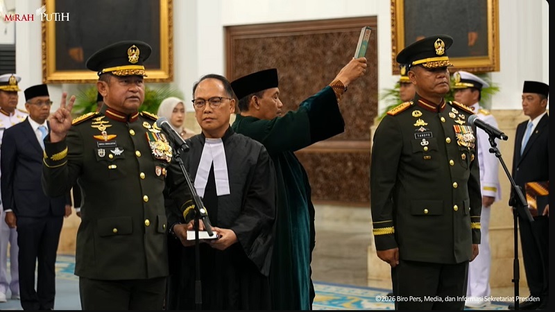 Prabowo Lantik Jenderal Maruli Sebagai Wakil Panglima TNI, Jenderal Tandyo Jadi KSAD