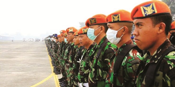 Bantu Pemadaman, TNI Kirim 1.059 Personel ke Riau