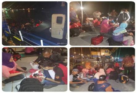 Salah Arah, Lima Pompong Angkut Ratusan TKI Ilegal Diamankan Kantor Imigrasi Dumai
