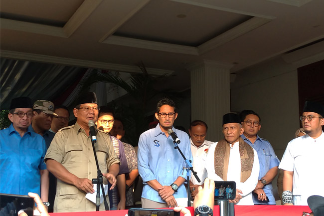 Besok, Prabowo-Sandi Ajukan Gugatan Pemilu 2019 ke MK