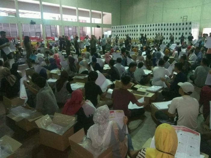 KPU Kota Pekanbaru Lakukan Penyortiran dan Pelipatan Surat Suara