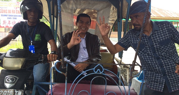 Tiba di Selatpanjang, Firdaus Disambut Konvoi Abang Becak, Harapan Mereka...