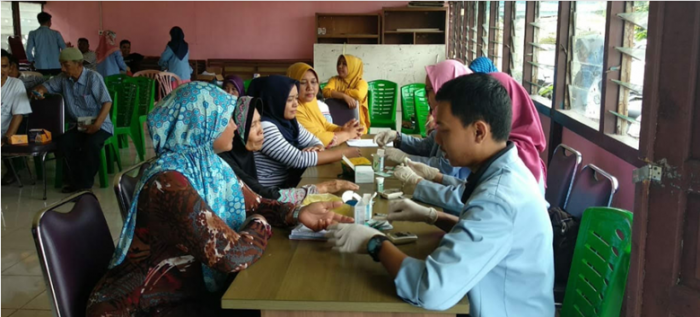 Mahasiswa Kukerta Universitas Riau Penyuluhan Kesehatan di Muara Lembu 