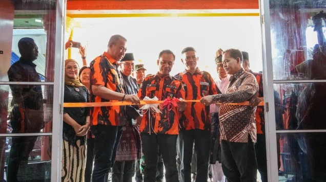 Wabup Muzamil Resmikan Sekretariat MPC Pemuda Pancasila Kepulauan Meranti