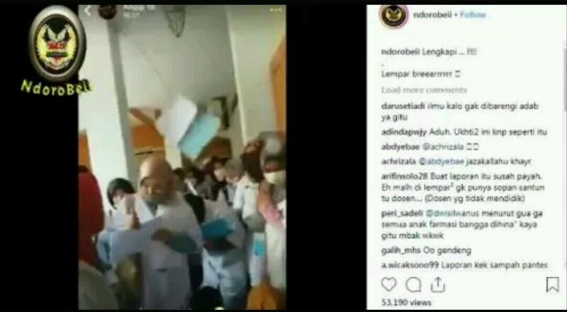 TAK SOPAN...2 Asisten Dosen  Kembalikan Laporan Mahasiswi dengan Cara Dilempar, Ini Videonya 