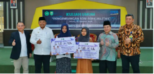 Di Undang Jadi Narasumber di Unilak, Bupati Alfedri Paparkan Program BeTUNAS