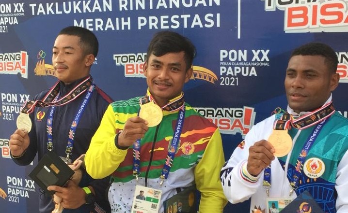 Nopriadi  Tambah Medali Emas  untuk Riau Lewat Nomor Canoe Slalom