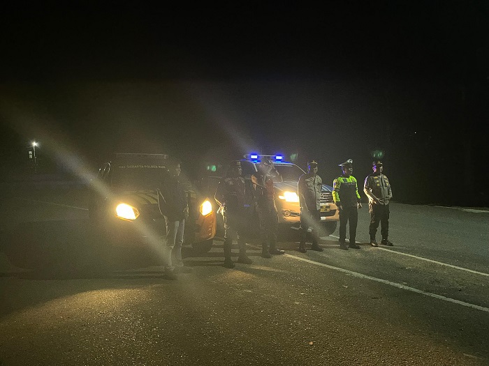 Polres Kuansing Melaksanakan Giat KRYD, Tingkatkan Keamanan dan Antisipasi Balap Liar