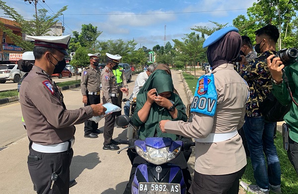Satlantas Polres Kuansing Gelar Operasi Keselamatan Lancang Kuning 2022