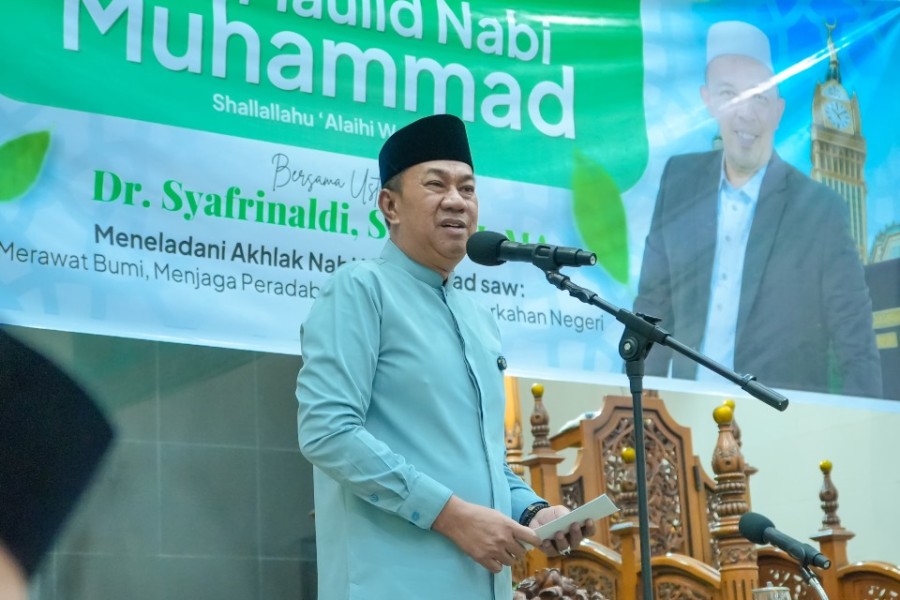 Maulid Nabi di Meranti, Wabup Muzamil Ajak Warga Teladani Akhlak Rasulullah dan Jaga Lingkungan