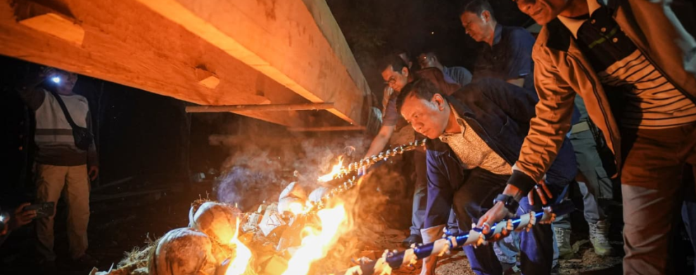 Dukung Tradisi dan Infrastruktur, Bupati Himpun Dana Pembuatan Jalur Baru di Kopah