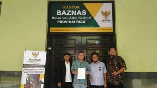 2018, Dana Zakat Baznas Riau Naik 143 Persen
