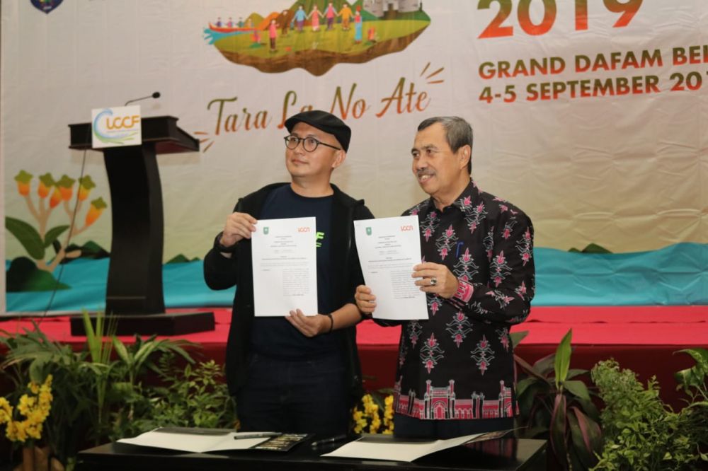Di Ternate, Gubri Syamsuar Teken MoU dengan Indonesia Creative Cities Network 