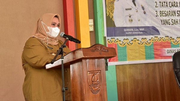 Bupati Bengkalis Ingatkan  Kades Ikuti dan Pahami Isi Perbub Bantuan Keuangan Desa