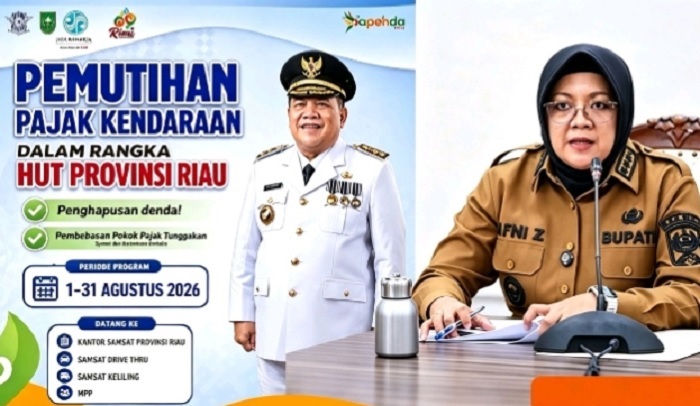 Bupati Afni Imbau Warga Siak Manfaatkan Pemutihan Pajak Kendaraan Bermotor