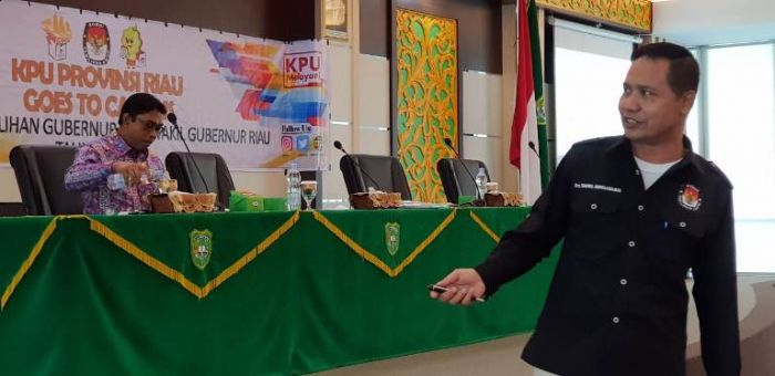 KPU Riau Sosialisasi Pilgubri 2018 di Kampus UIR