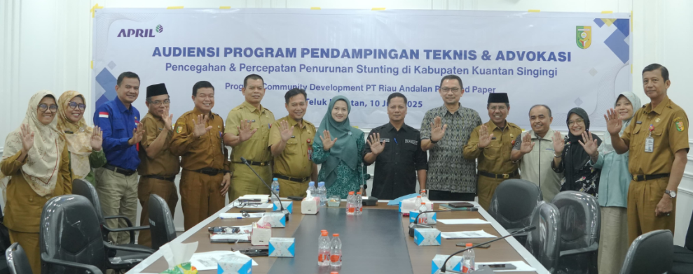 Pemkab Kuansing Apresiasi PT RAPP Dalam  Pendampingan Teknis Advokasi Pencegahan dan Penurunan Stunting