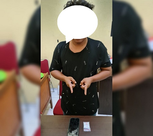 Antar Sabu Ke Simpang Mayat, Kurir Di Bekuk Sat Narkoba Polres Rohil