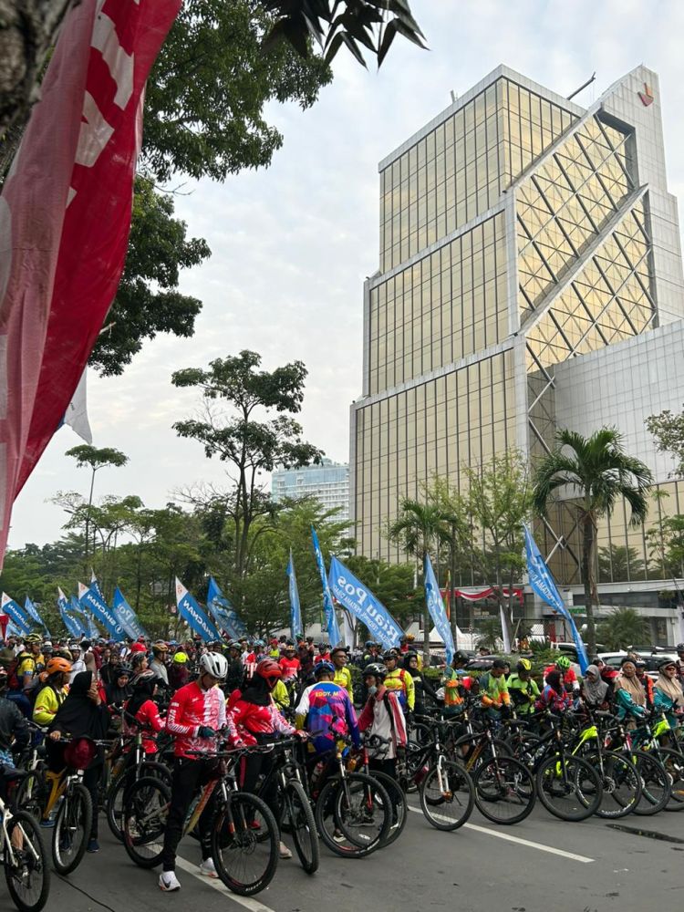 1.300 Pesepeda Meriahkan Riau Pos Gowes Merdeka 2024