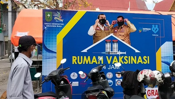 Dua Rumah Vaksinasi 24 Jam Riau Sudah Layani 12.073 Warga