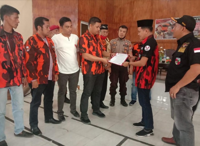 Dr. Adam SH. MH Lantik Ketua dan Pengurus PAC PP Kecamatan Inuman