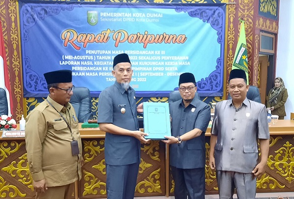 DPRD Dumai Gelar Rapat Paripurna Penutupan Masa Persidangan Ketiga