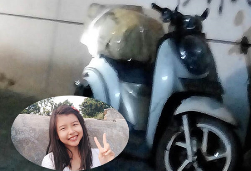 KEJAM...Gadis Cantik Dibunuh, Mayatnya Dibungkus Kardus dan Ditaruh di Atas Motor, Ini Fotonya