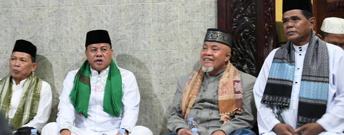 Bupati Kuansing Hadiri Tambligh Akbar Sambut Ramadhan di Inuman Bersama Buya Ristawardi