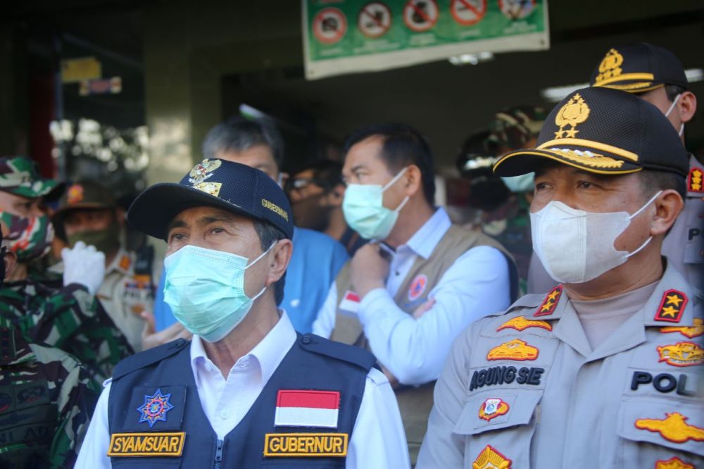 Tak Hanya Mal, Gubri Juga Sambangi Pasar Buah Cek Penerapan New Normal