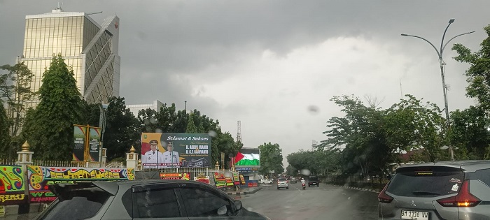 Riau Berawan, Sebagian Wilayah Hujan Pagi Ini