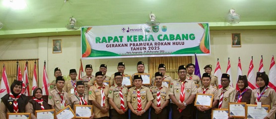 Gerakan Pramuka Kwarcab Rohul Gelar Rapat Kerja Cabang Perdana
