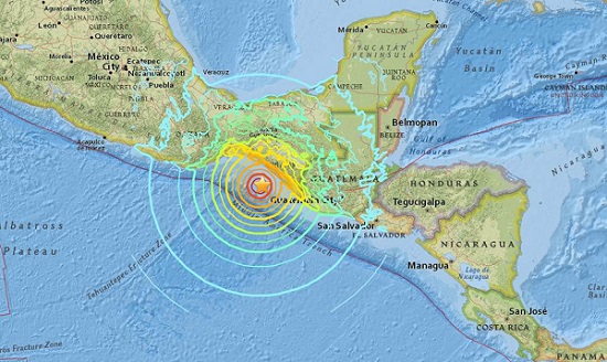 Gempa  M 7,4 Sebabkan Tsunami  di Meksiko, Warga Panik Berhamburan...