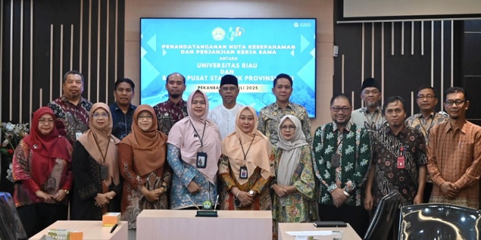 Unri  dan BPS Teken Kesepakatan  Perkuat Riset dan Data