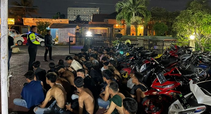 Balapan Liar, 30 Sepeda Motor Diamankan Polresta Pekanbaru