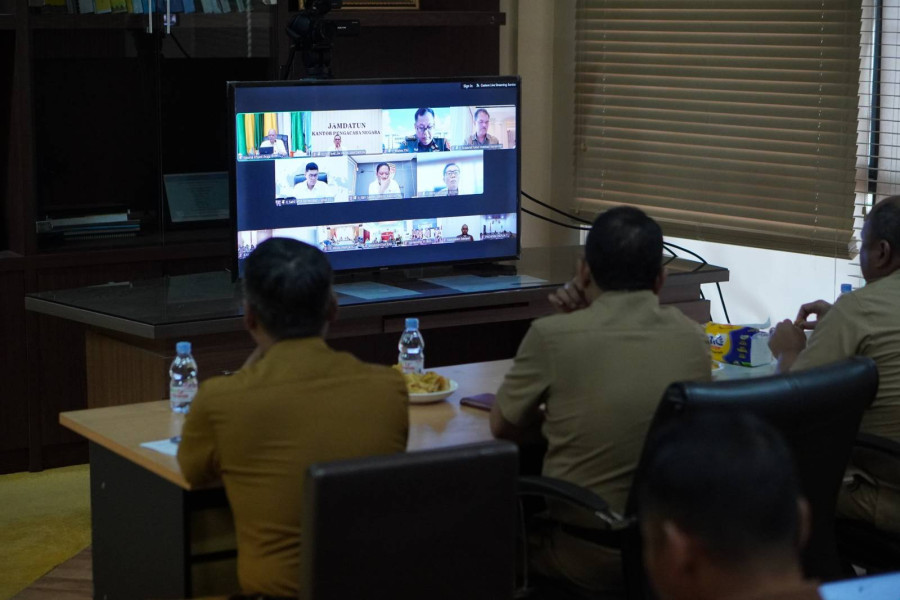Pemkab Kampar Ikuti Rapat Koordinasi Pengendalian Inflasi Pasca Natal dan Tqhun Baru 2025