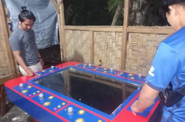 Polres Rohul Amankan 2 Meja Judi Ikan Ikan di Tambusai Utara