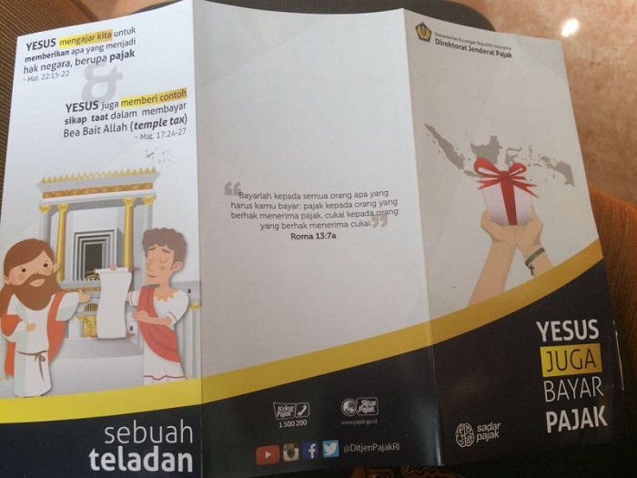 HEBOH... Ada Selebaran Yesus Juga Bayar Pajak Beredar, DJP Bilang Begini