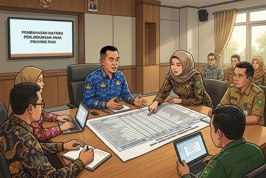 Pemprov Riau Matangkan Sinkronisasi Ranperda Perlindungan Anak
