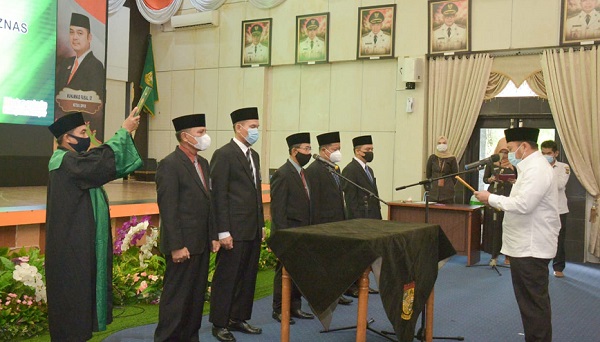 Bupati Catur  Lantik Pengurus Baznas  Kampar Masa Bakti 2021-2026