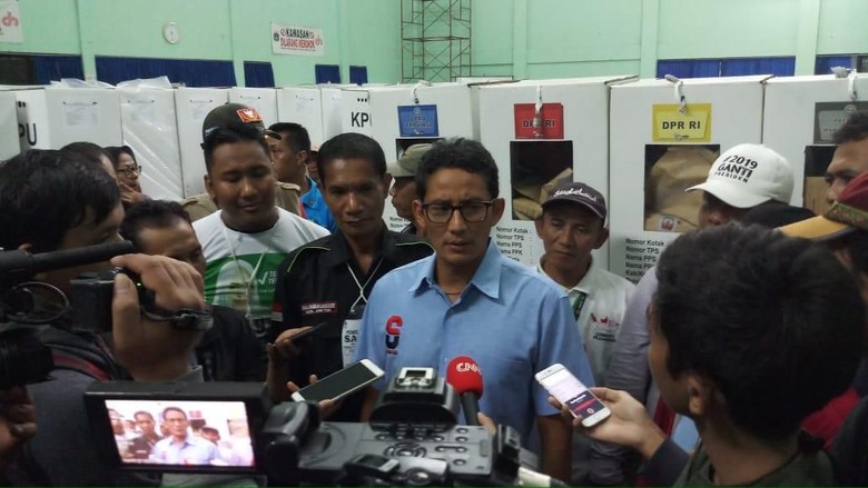 Tak Dampingi Prabowo Syukuran di TMII, Sandiaga: Kita Bagi Tugas, Saya Kawal C1...