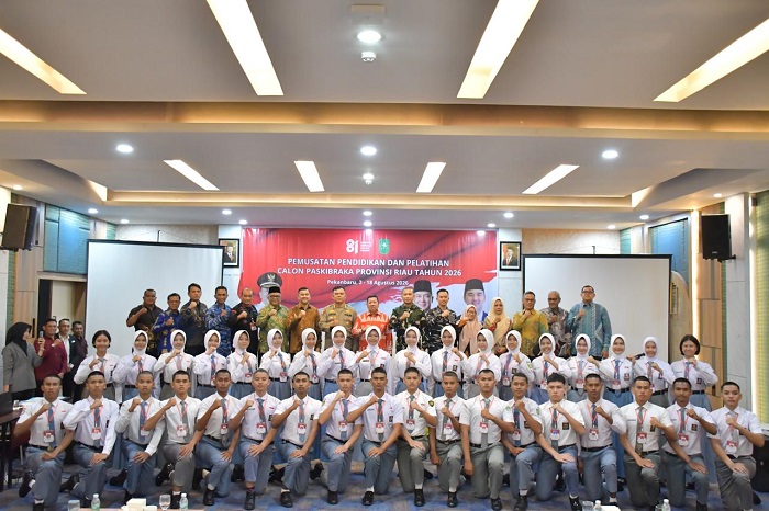 36 Calon Paskibraka Riau 2026 Resmi Jalani Diklat
