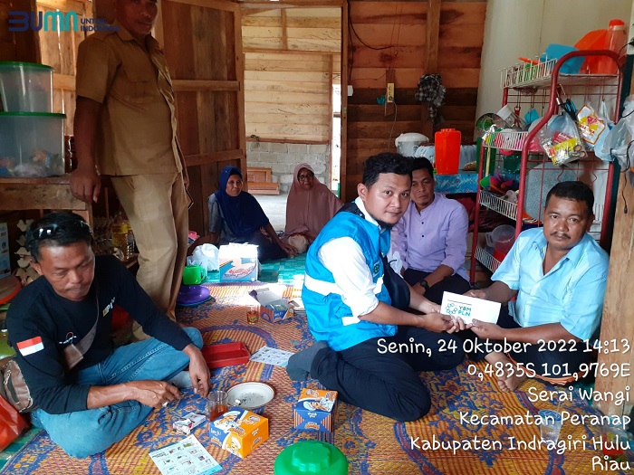YBM PLN UP3 Rengat Salurkan Bantuan dan Jemput Bola Sosialisasikan Peduli Kelistrikan