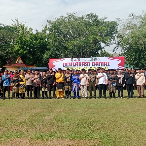 Deklarasi Damai Bersama Masyarakat Dan Toko Adat Se - Kabupaten Kuantan Singingi