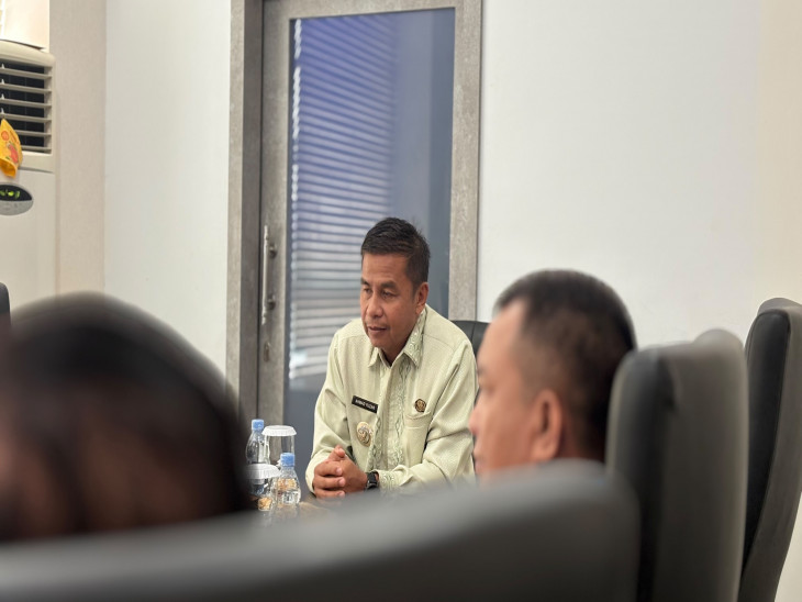 Bupati Kampar Adakan Evaluasi Dampak Kabut Asap Dalam Rangka persiapan Pembukaan MTQ Tingkat Kab. Kampar Di Kec. Gunung sahilan