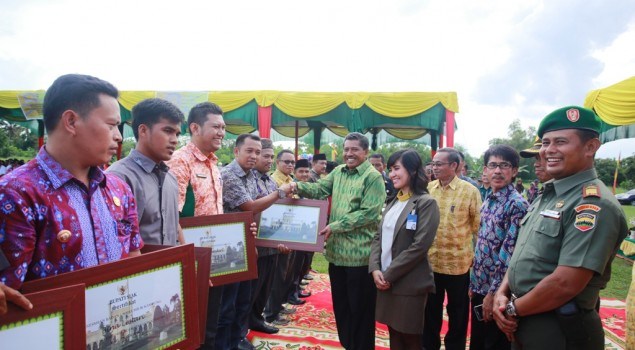 Wabup Alfedri Resmikan 55 Bumka di Siak