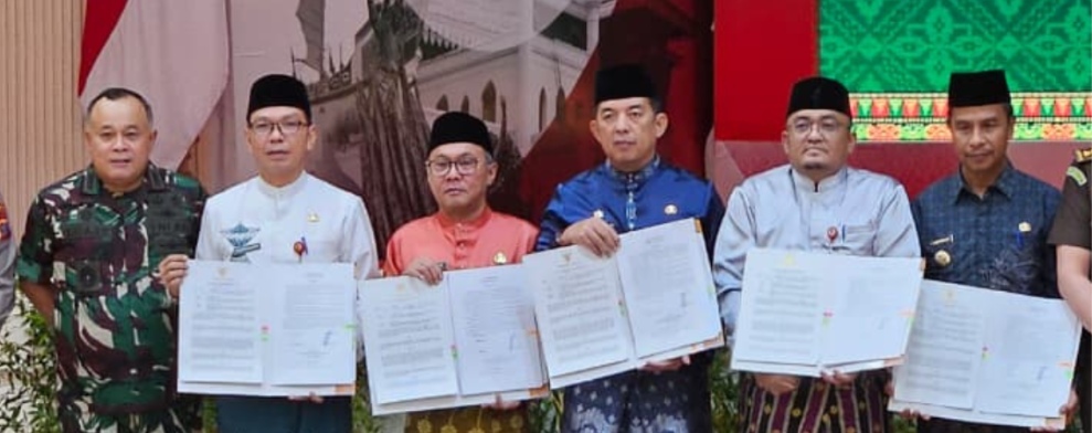 Kuansing Ikut Penandatanganan Pinjam Pakai Aset Pemprov Riau, Dukung Program Koperasi Merah Putih