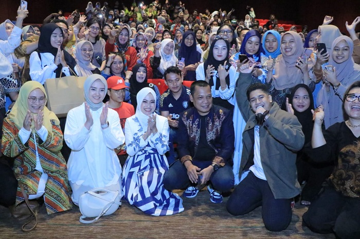 Masyarakat Padati XXI saat Nobar Film Imam Tanpa Makmum Bersama Pj Wako Pekanbaru